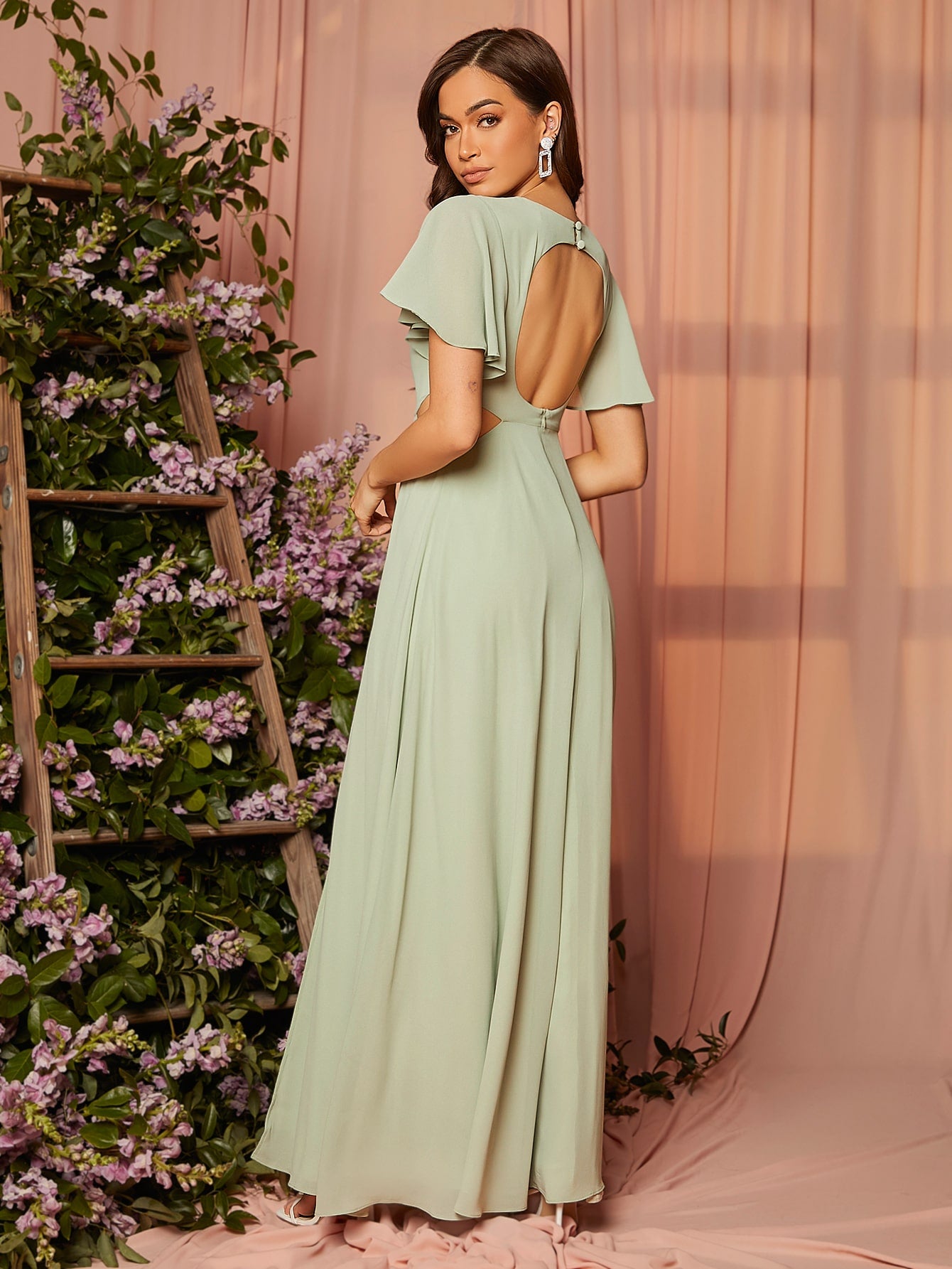 Vestido Bellyen Manga De Borboleta - Tiffani Moda Feminina