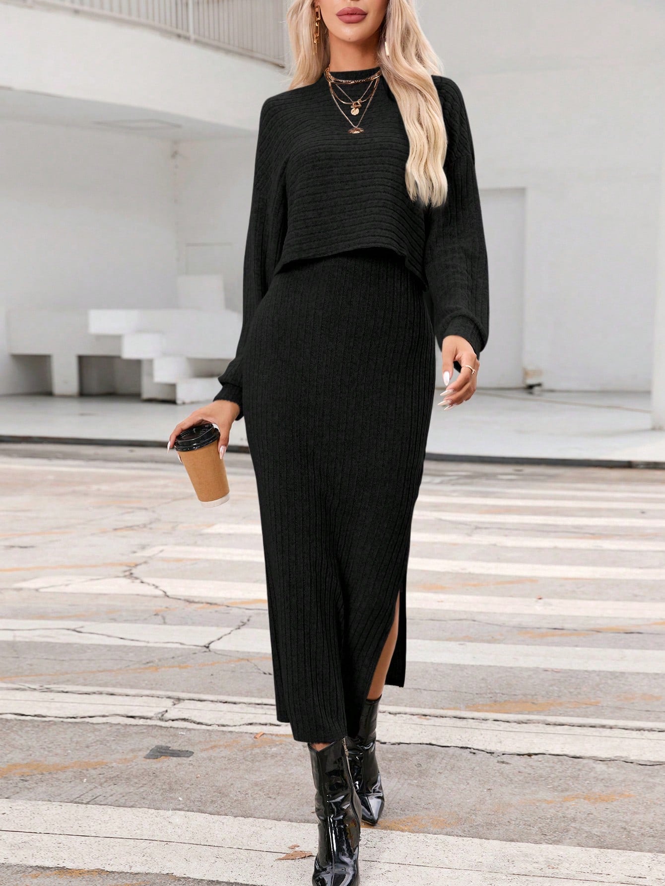 Vestido E Blusa Glamour