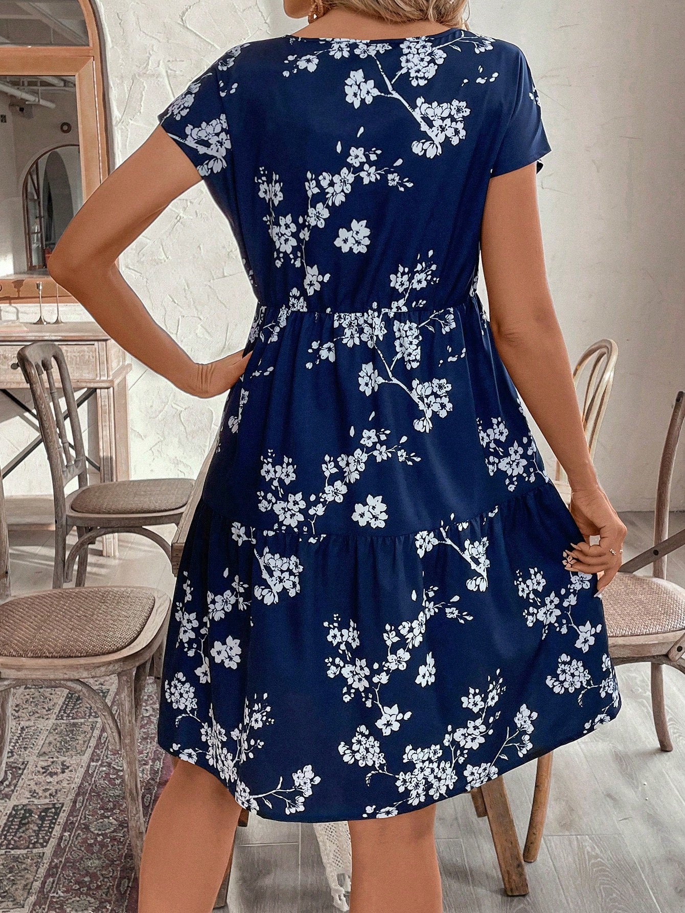 Vestido Bata floral Londres