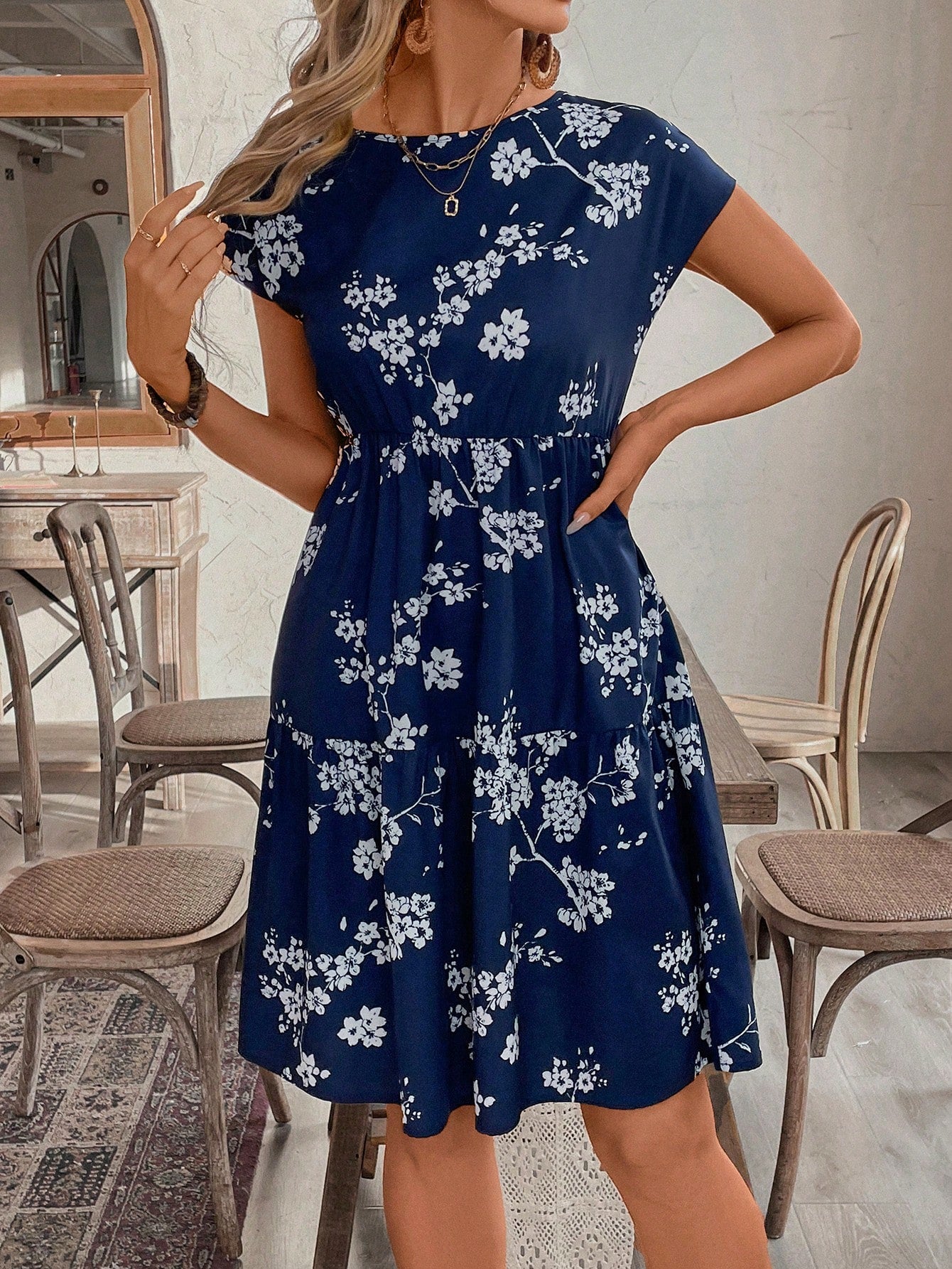 Vestido Bata floral Londres