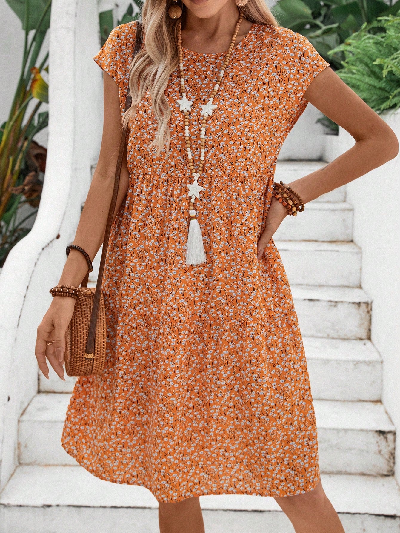 Vestido Bata floral Londres