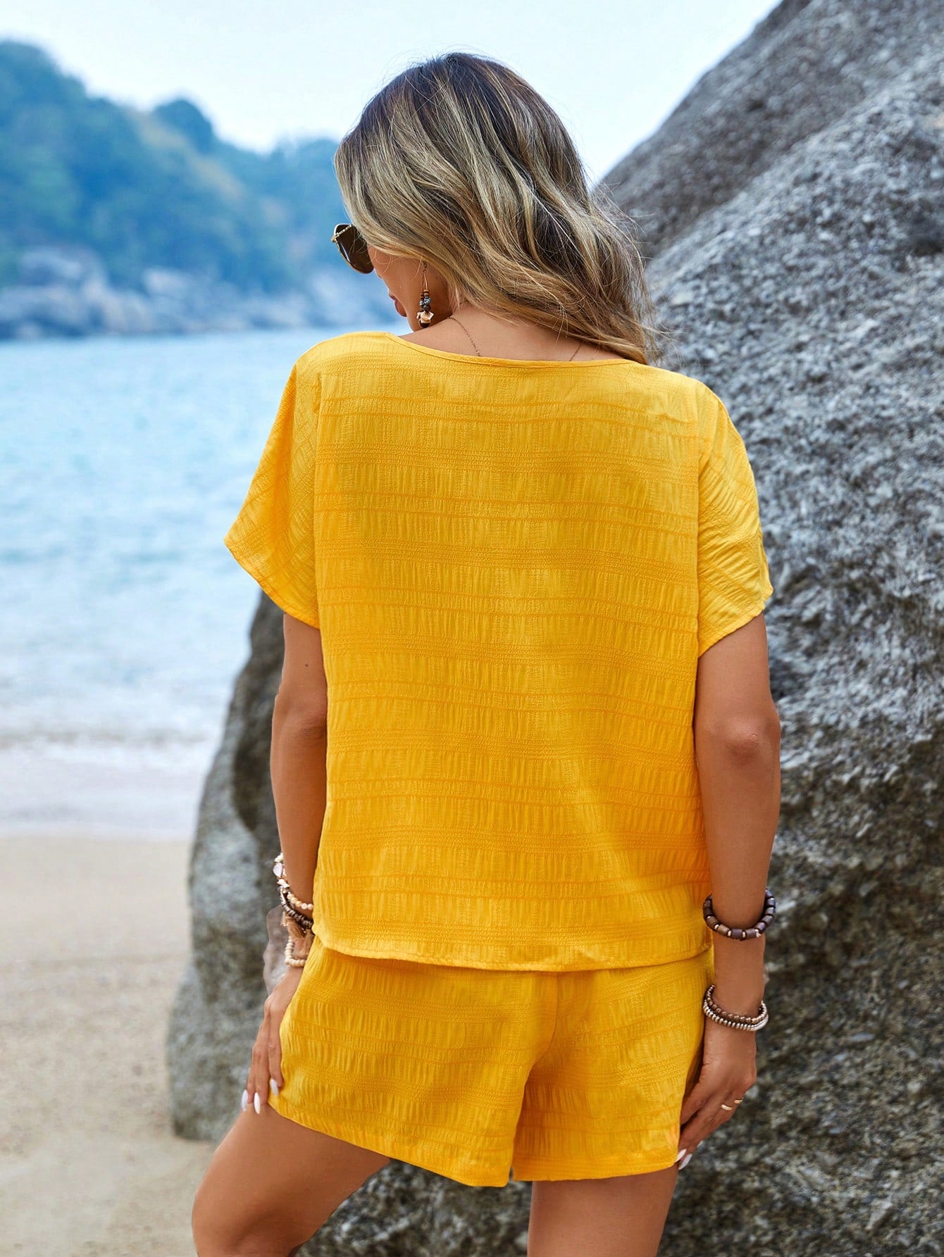 Conjunto Primavera Blusa & Shorts de cintura