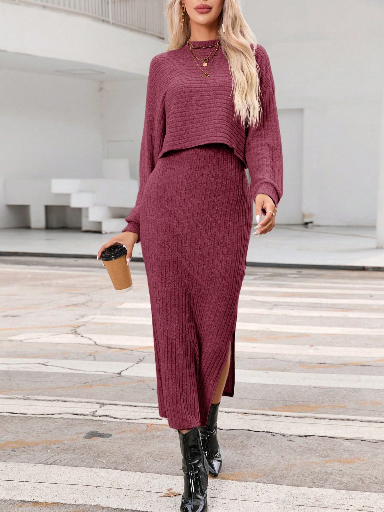 Vestido E Blusa Glamour