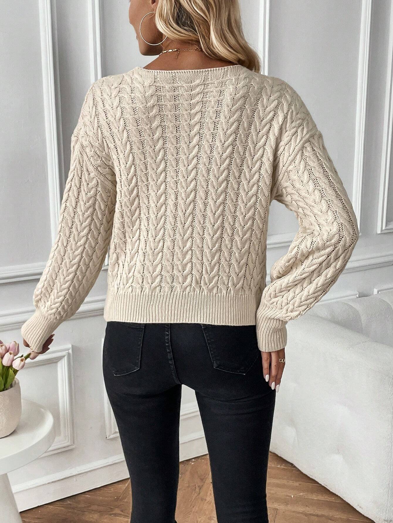 Suéter Essenc Ombro Caído Cruzamento - Tiffani Moda Feminina
