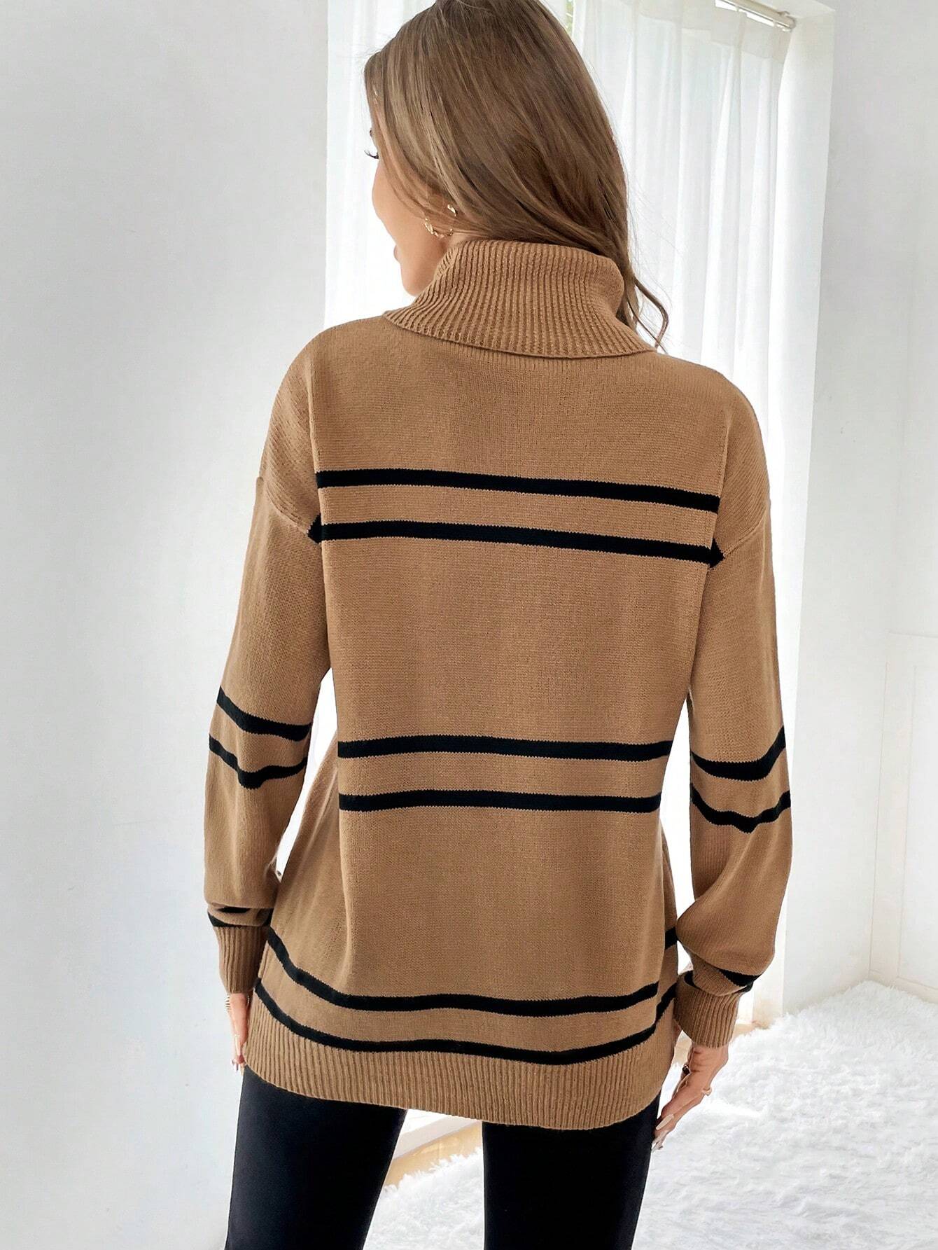 Suéter Essencial de Gola Alta - Tiffani Moda Feminina
