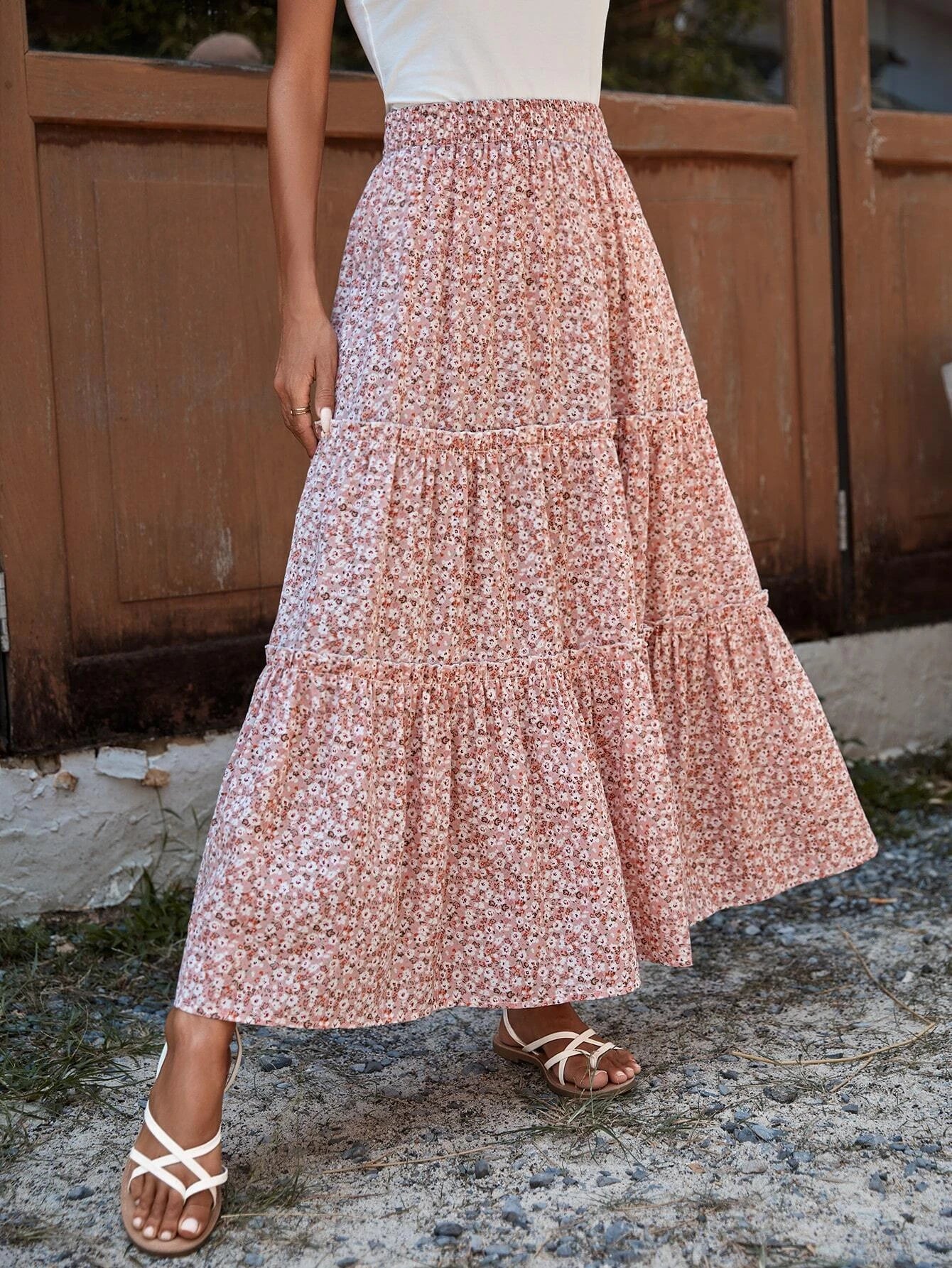 Saias Floral Encantada - Tiffani Moda Feminina