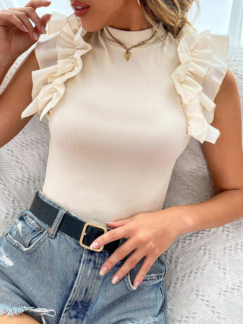 Camiseta Vera Com Babado - Tiffani Moda Feminina