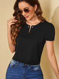 Blusa Pérolas Com manga bufante - Tiffani Moda Feminina
