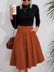 Saia Sofisticação Mid - Tiffani Moda Feminina