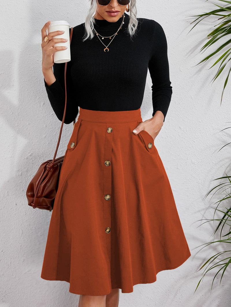 Saia Sofisticação Mid - Tiffani Moda Feminina