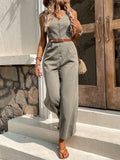 Macacão Tay com Cinto de brinde - Tiffani Moda Feminina