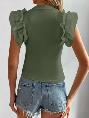 Camiseta Vera Com Babado - Tiffani Moda Feminina