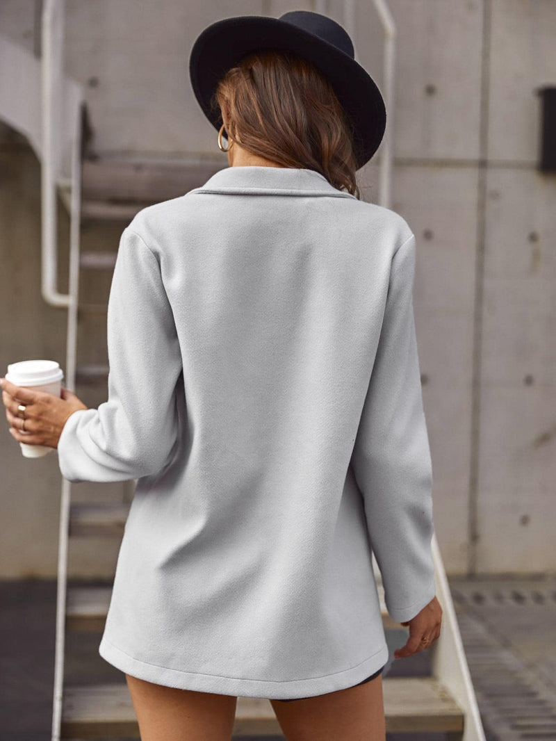 Sobretudos Francy Gola Lapela Trespassado - Tiffani Moda Feminina