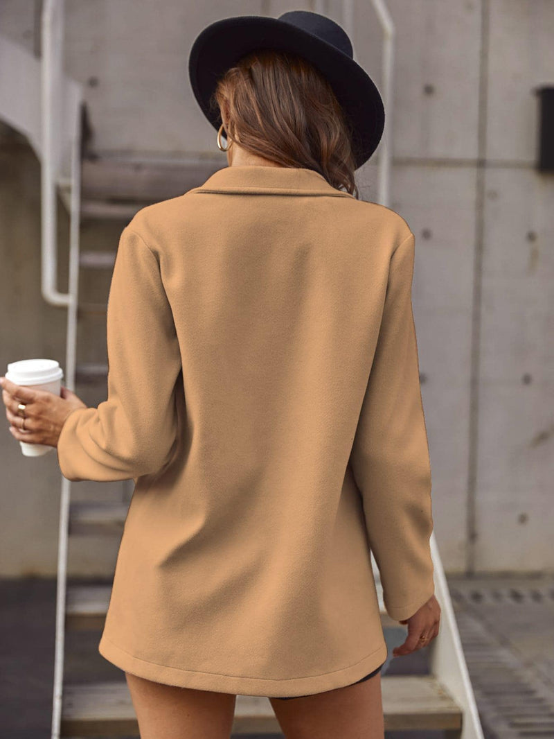 Sobretudos Francy Gola Lapela Trespassado - Tiffani Moda Feminina