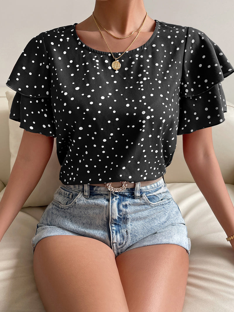 Blusa Fani Com Manga De Borboleta - Tiffani Moda Feminina