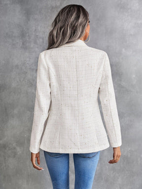 Blazer Julien De Duplo-breasted Com Gola Dobrada - Tiffani Moda Feminina