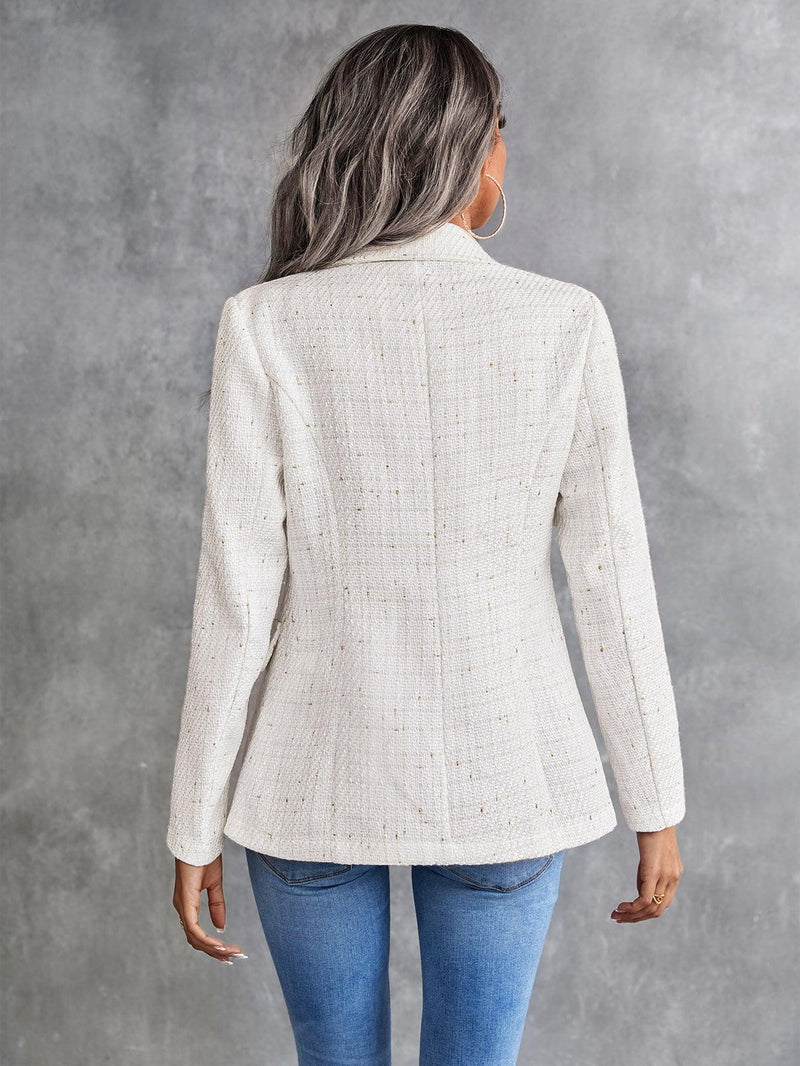 Blazer Julien De Duplo-breasted Com Gola Dobrada - Tiffani Moda Feminina