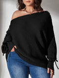 Camisola Fashion ombro Caído Plus Size