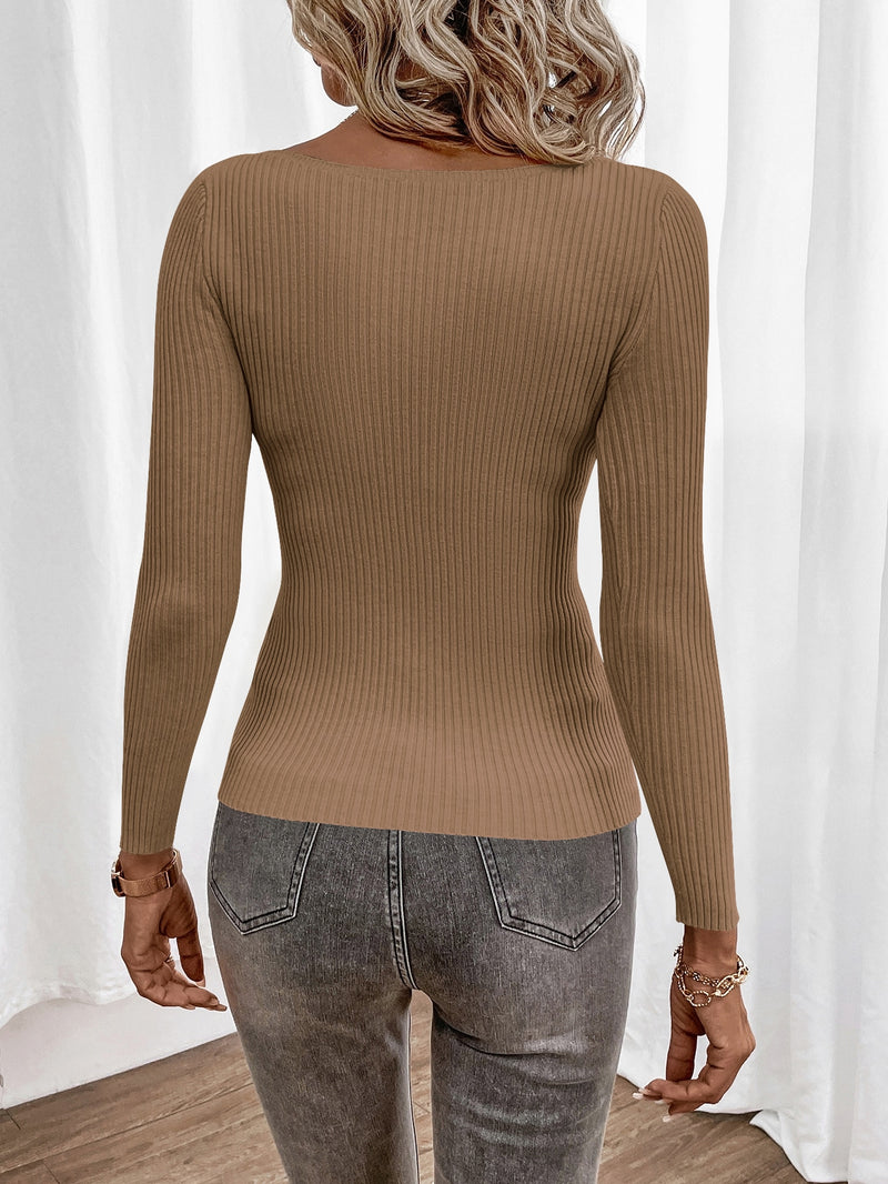 Suéter Delicadeza Clasic Canelado - Tiffani Moda Feminina