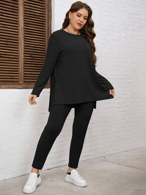 Conjunto Blusa e Calça Legging Plus Size