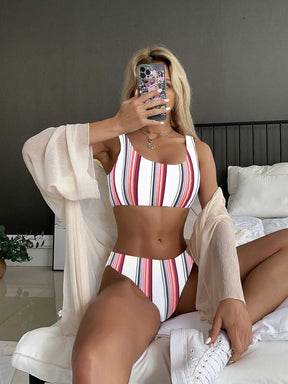 Biquíni Listrado Tiffani - Tiffani Moda Feminina
