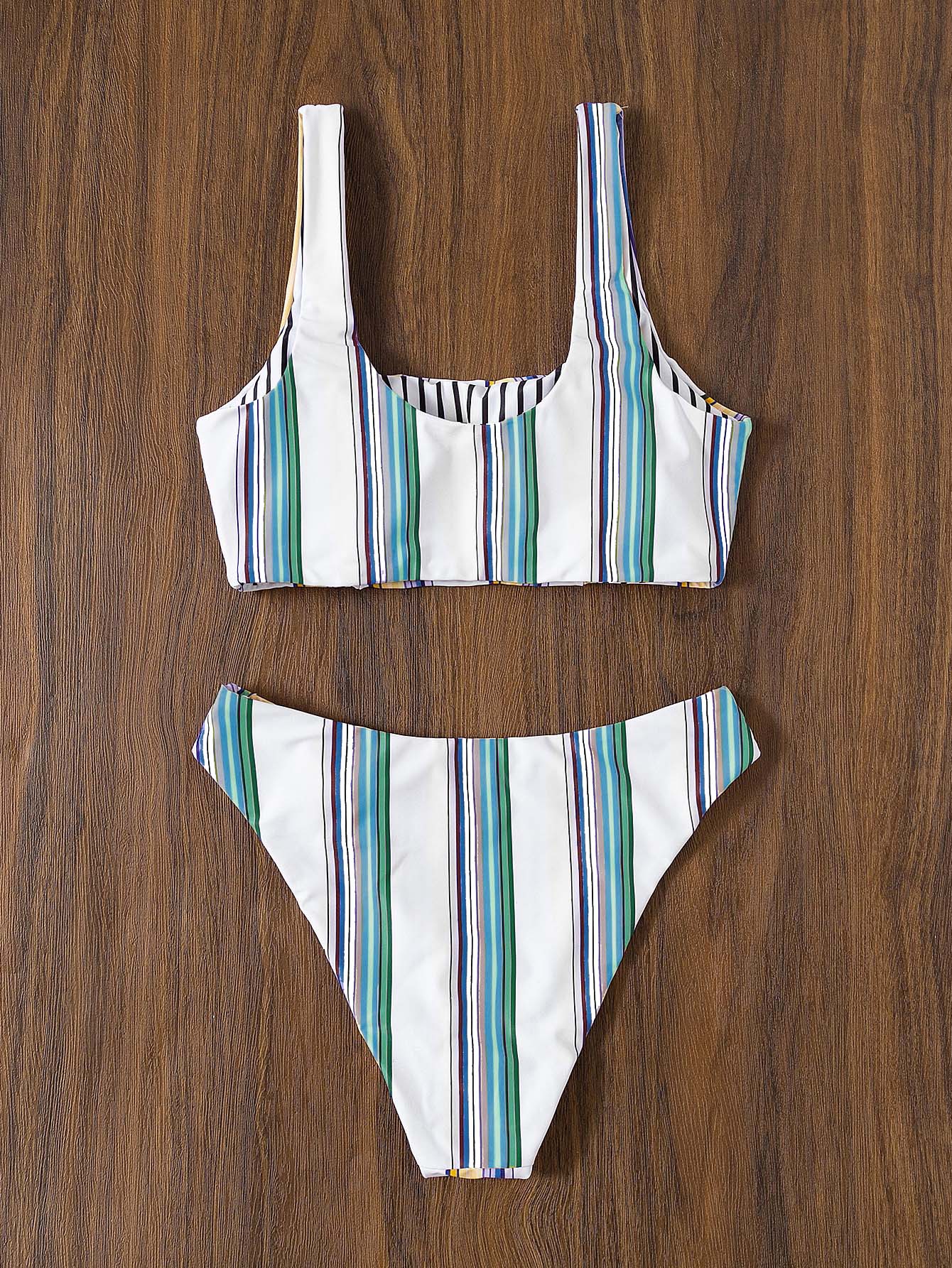 Biquíni Listrado Tiffani - Tiffani Moda Feminina
