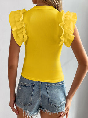 Camiseta Vera Com Babado - Tiffani Moda Feminina