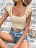 Camiseta Lila Bel Bainha Com Babados - Tiffani Moda Feminina
