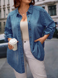 Blusa Jeans Jannine Plus Size