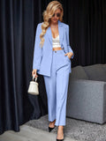 Blazer & calças Larissa com Botão Frontal - Tiffani Moda Feminina