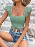 Camiseta Lila Bel Bainha Com Babados - Tiffani Moda Feminina