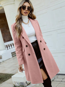 Sobretudos Frency Gola Lapela Trespassado - Tiffani Moda Feminina