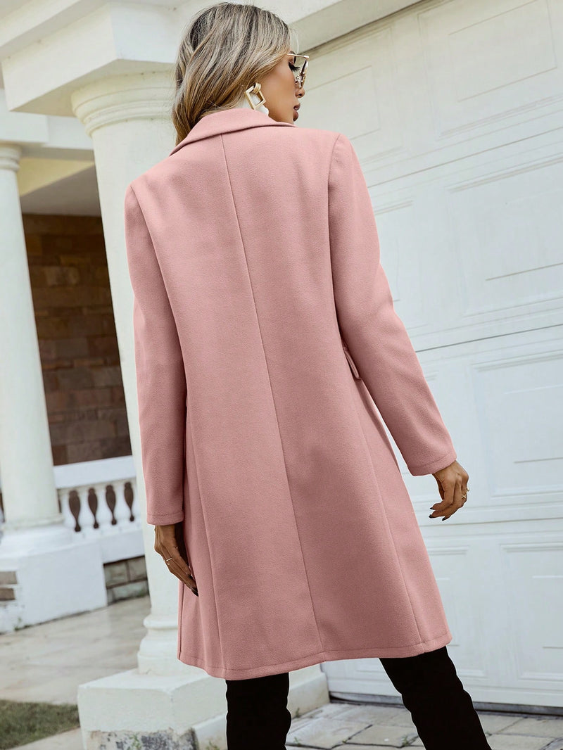 Sobretudos Frency Gola Lapela Trespassado - Tiffani Moda Feminina