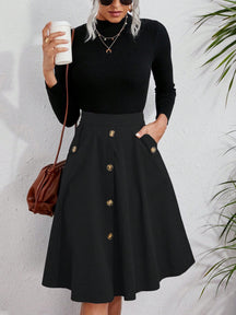 Saia Sofisticação Mid - Tiffani Moda Feminina