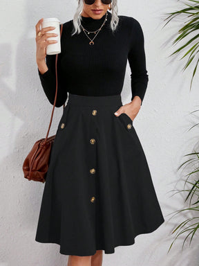 Saia Sofisticação Mid - Tiffani Moda Feminina