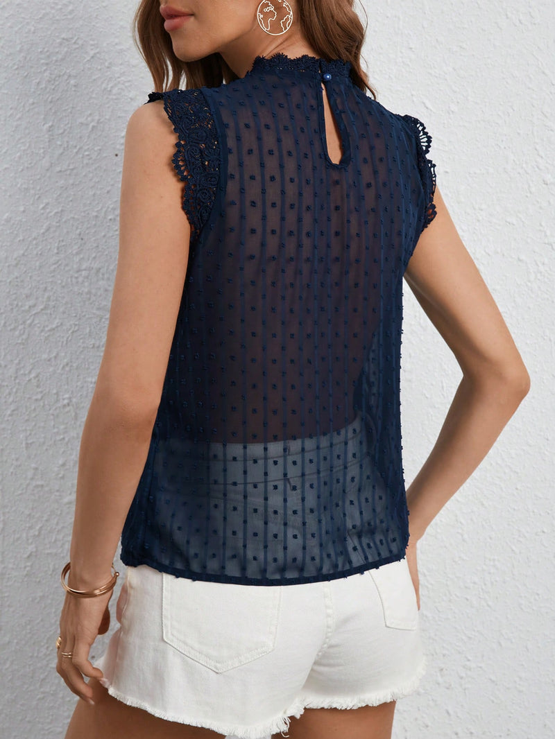 Blusa Julian Decorada Com Renda - Tiffani Moda Feminina