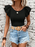 Camiseta Classi Manga De Borboleta - Tiffani Moda Feminina