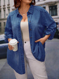 Blusa Jeans Jannine Plus Size