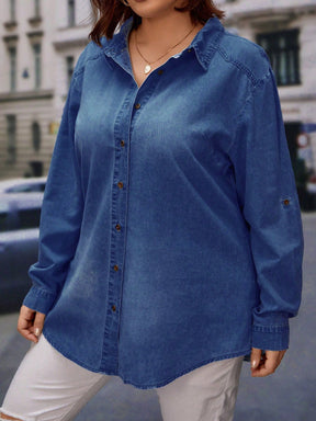 Blusa Jeans Jannine Plus Size