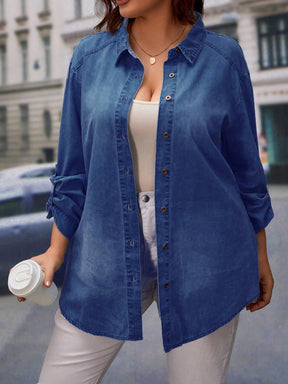 Blusa Jeans Jannine Plus Size