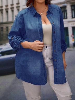 Blusa Jeans Jannine Plus Size
