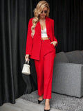 Blazer & calças Larissa com Botão Frontal - Tiffani Moda Feminina