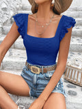 Camiseta Lila Bel Bainha Com Babados - Tiffani Moda Feminina