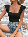 Camiseta Lila Bel Bainha Com Babados - Tiffani Moda Feminina
