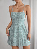 Vestido Belly Floral Curto Costa Cruzada - Tiffani Moda Feminina