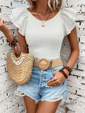 Camiseta Classi Manga De Borboleta - Tiffani Moda Feminina