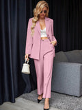 Blazer & calças Larissa com Botão Frontal - Tiffani Moda Feminina