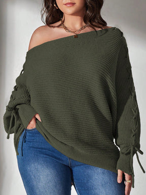 Camisola Fashion ombro Caído Plus Size