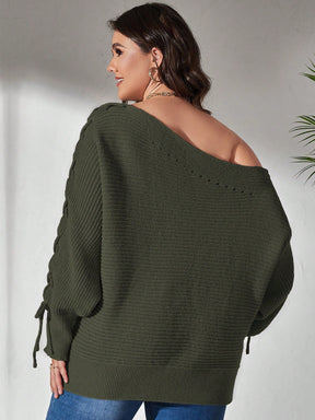 Camisola Fashion ombro Caído Plus Size