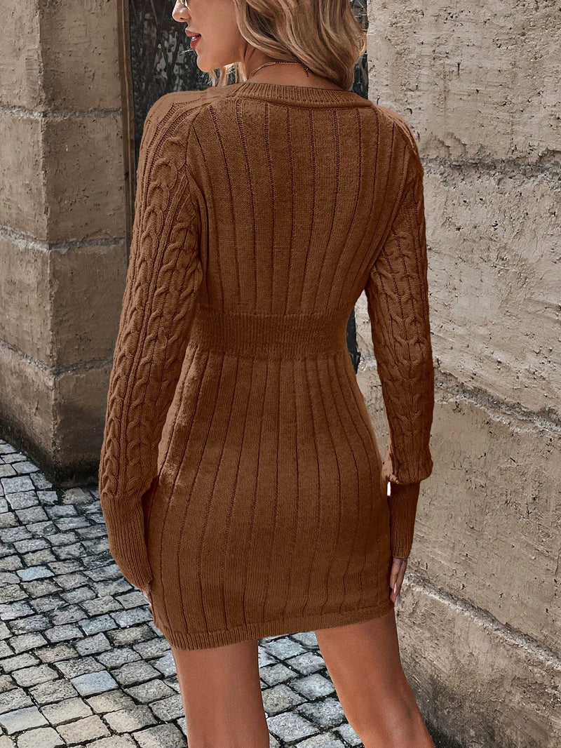 Vestido Essence De Tricô Casual - Tiffani Moda Feminina
